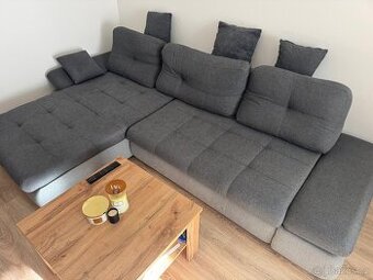 Sedací souprava, konferenční stolek, skřín pod TV