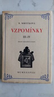 B.Mrštíková-Vzpomínky Ill-IV - 1