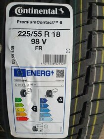 Prodám 2ks nových letních pneu 225/55R18 Continental