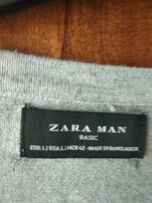 Svetr Zara L,šedý do V man - 1