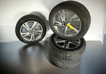 Zánovní originální alu kola VW 5x100 + 205/55r17