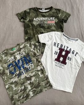 3x tričko vel 122-128