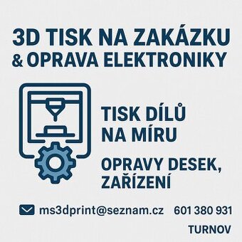 Dostupný 3D Tisk na zakázku