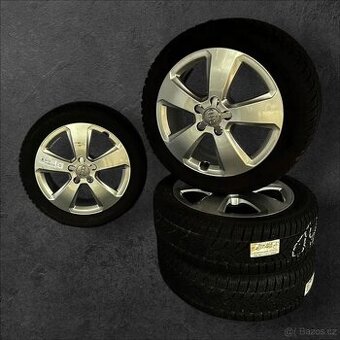 Originální alu kola Audi 5x112 + zimní 205/50r17 - 1