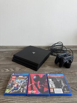 Ps4 pro 1TB + 3hry, 2 ovladače + Nabíjecí stojan