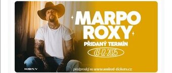 2 lístky na Marpa v Roxy 3.12. 2025