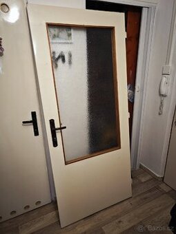 Daruji prosklené dveře za odvoz, 80cm, pravé