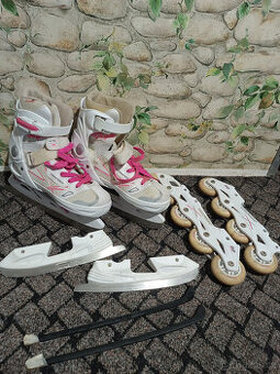 brusle lední zimní dívčí dámské vyměnitelné nože