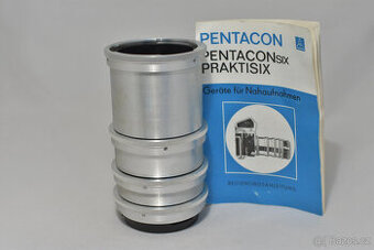 SADA MEZIKROUŽKŮ PRO PENTACON SIX + NÁVOD.