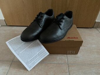 Nové pánské kožené neformální polobotky Baťa - č. 44