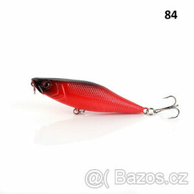 Umělé nástrahy na přívlač, hladinové woblery, poppery 7 cm