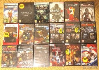 nové, nerozdělané PC hry ve folii, levně + HRY ZDARMA