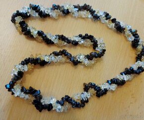 Náhrdelník Citrín-záhněda