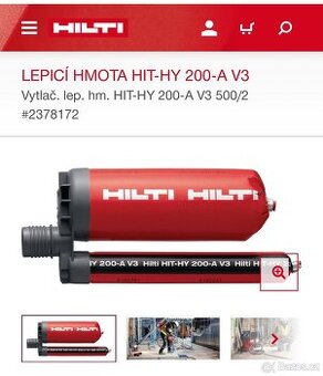 Hilti HIT-HY 200-A V3 500ml/890g
