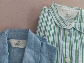 2x chlapecké košile H&M vel. 104 (3-4r)