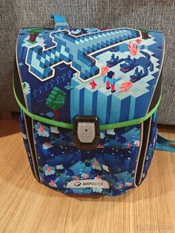 Školní aktovka Bagmaster PRIM 22 minecraft