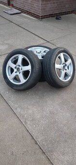 Alu kola Dezent 5x112 r16 , pneu letní 205/55/16