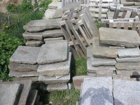 stará kamenná žulová dlažba zápražáky 22,5 m2