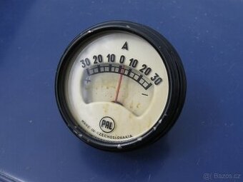 Ampermetr +/- 30A veterán ŠKODA 706 RO (RTH) Praga Tatra