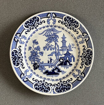 Starožitný porcelánový talíř Pekin 23.5 cm, Petrus Regout