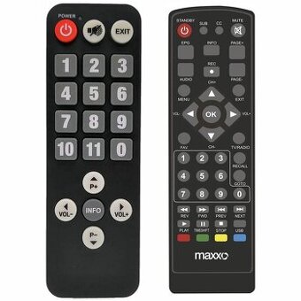 Dálkové ovládání pro set top box  Maxxo T2 HEVC/H.265 Senior