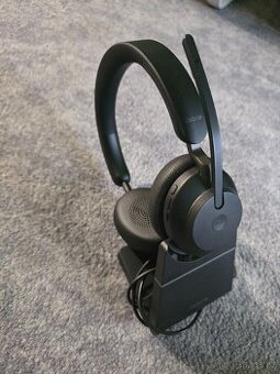 Jabra Evolve2 65 MS + stojánek + dongle + nové náušníky - 1