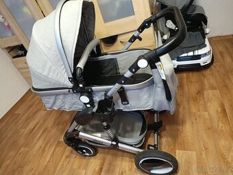 Kočárek Kiduku, šedý, trojkombinace