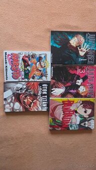 Různé manga knihy