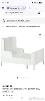 Rostouci postel IKEA BUSUNGE