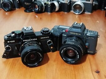 Dva fotoaparáty PRAKTICA + YASHICA