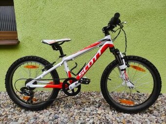 Značkové dětské kolo SCOTT 20" (bílá/oranžová)