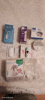 Potřeby pro kojence, odsávačky, láhev, šum