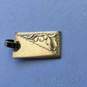 ZLATÁ PLACIČKA NA ŘETÍZEK - 1,49g