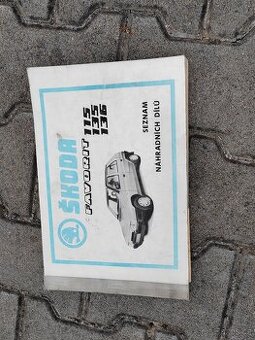 Prodám katalog náhradních dílů Škoda Favorit