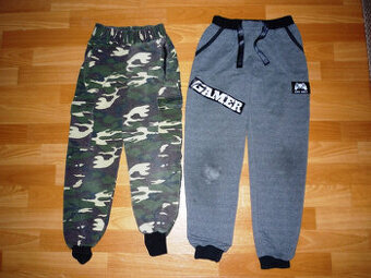 2x tepláky vel 128-134, cena za oboje