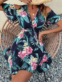 Nové barevné krátké letní šaty vel.S