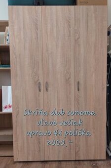 Víceúčelová skříň Nitro, dub sonoma