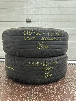 Letní 215/60 R17 96H 2x2021 3,5mm