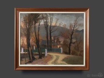 Géza Rónai, vzácný pastel na kartonu, 680 × 560 mm