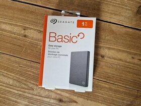 Seagate Basic Portable 1TB - nový, nepoužitý
