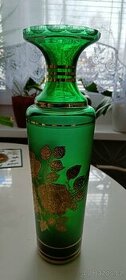 Krásná zeleno -zlata vaza - 1