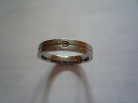 Prsten, dva prsteny z chirurgické oceli, vel. 58
