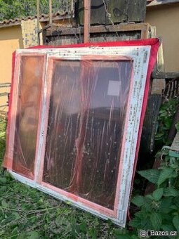 Plastové okno 1470 x 1473 mm antracit venek, český výrobce