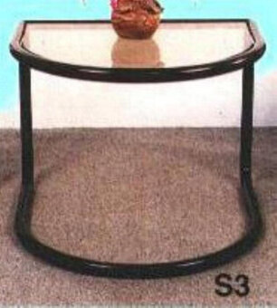 Prodám nový bytelný konf.stolek Č7-S3 kov-sklo 60cm