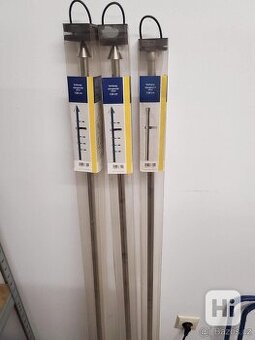 3x kovová garnýž 120cm