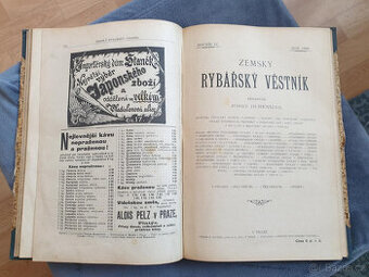 Zemský Rybářský Věstník - 1899 - 1900, rarita - 1