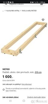 Prodám rám pod kuchyňské skřínky IKEA METOD
