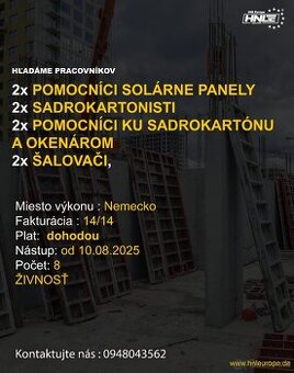 🔧 HLEDÁME PRACOVNÍKY DO NĚMECKA