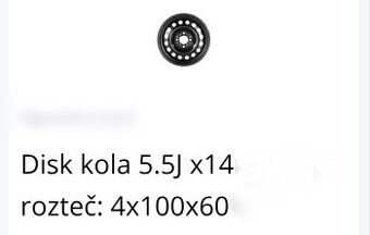 Koupím kolo disk Renault Twingo ET 29