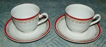 2x hrnek s podšálkem - jako nové